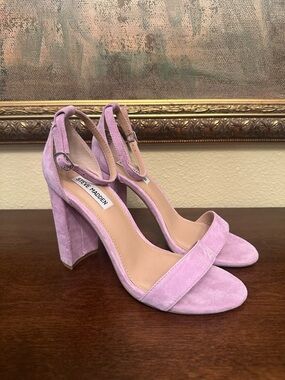 Brand New Steve Madden Carson Lavender Heels Size 8 Block Heel